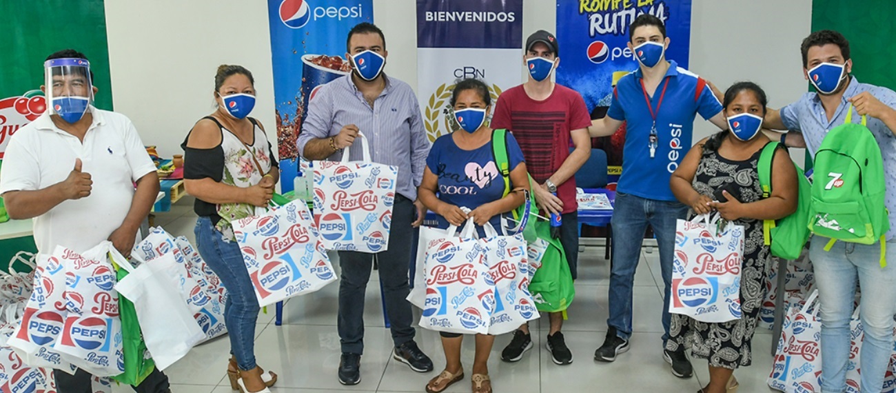 CBN, a través de su marca Pepsi, entrega ítems de bioseguridad para